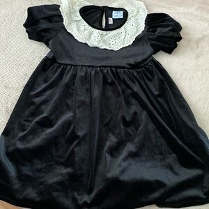Zara Black Velvet Dress